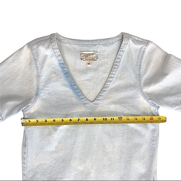 Current Elliott Splotchy Denim Dress in Avalanche - Picture 9 of 12